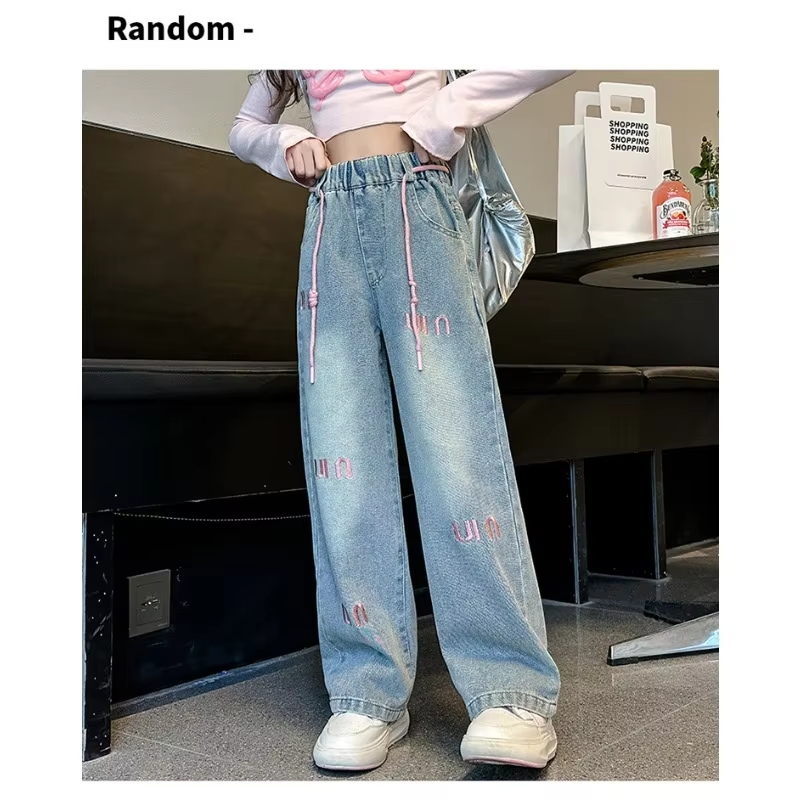 2024 Fashion Straight-Leg Jeans für Mädchen – Bequemer, stylischer Denim für Frühling & Herbst