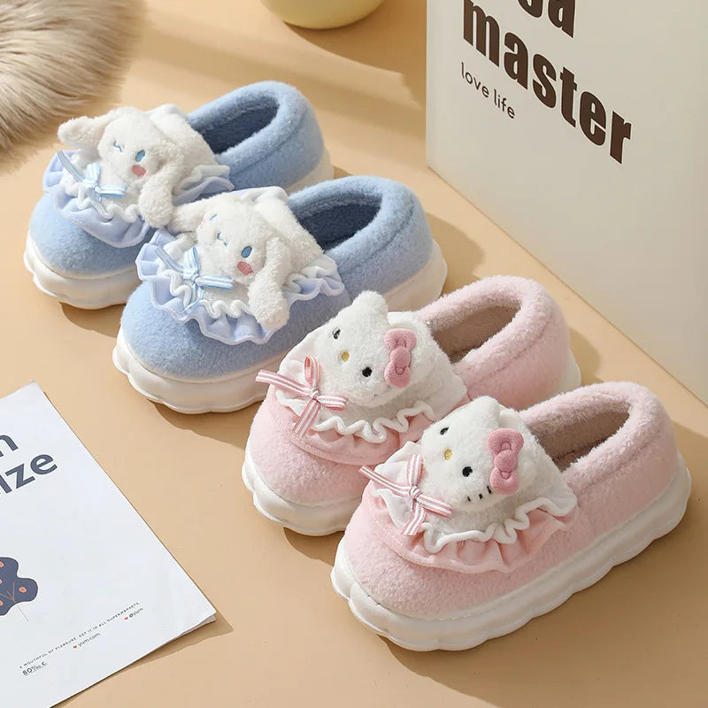 Slippers Thick Sole - Warm Cotton Shoes
