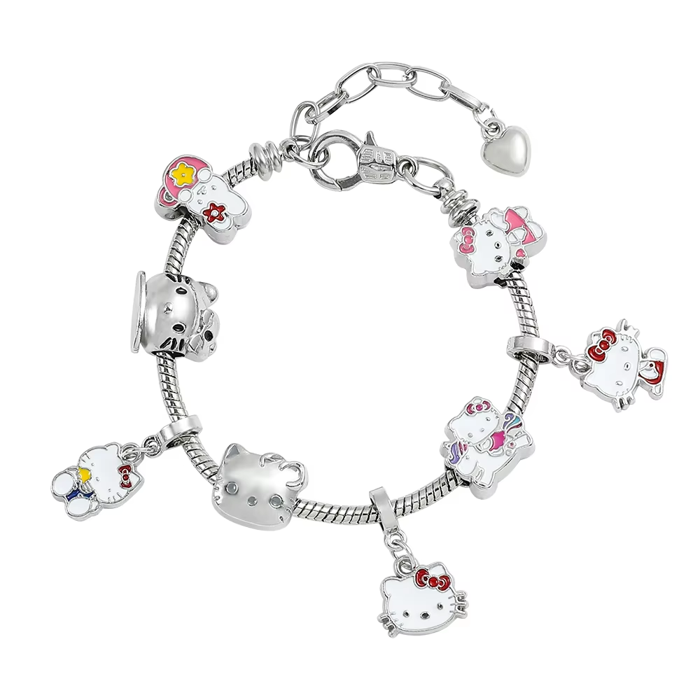 HK vergoldetes Armband mit Anhängern - Hochwertiger Kawaii-Schmuck für Frauen und Mädchen