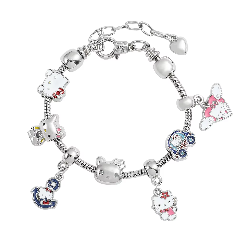 HK vergoldetes Armband mit Anhängern - Hochwertiger Kawaii-Schmuck für Frauen und Mädchen