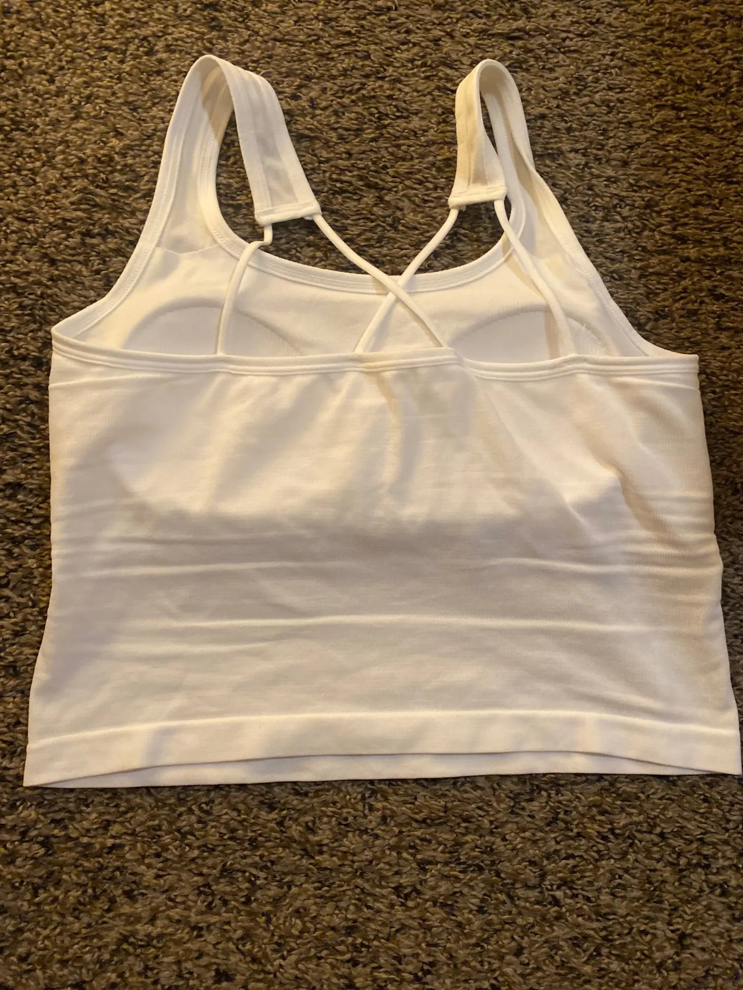 HK Cross Back Tank Top with Chest Pads - 3 Variants
