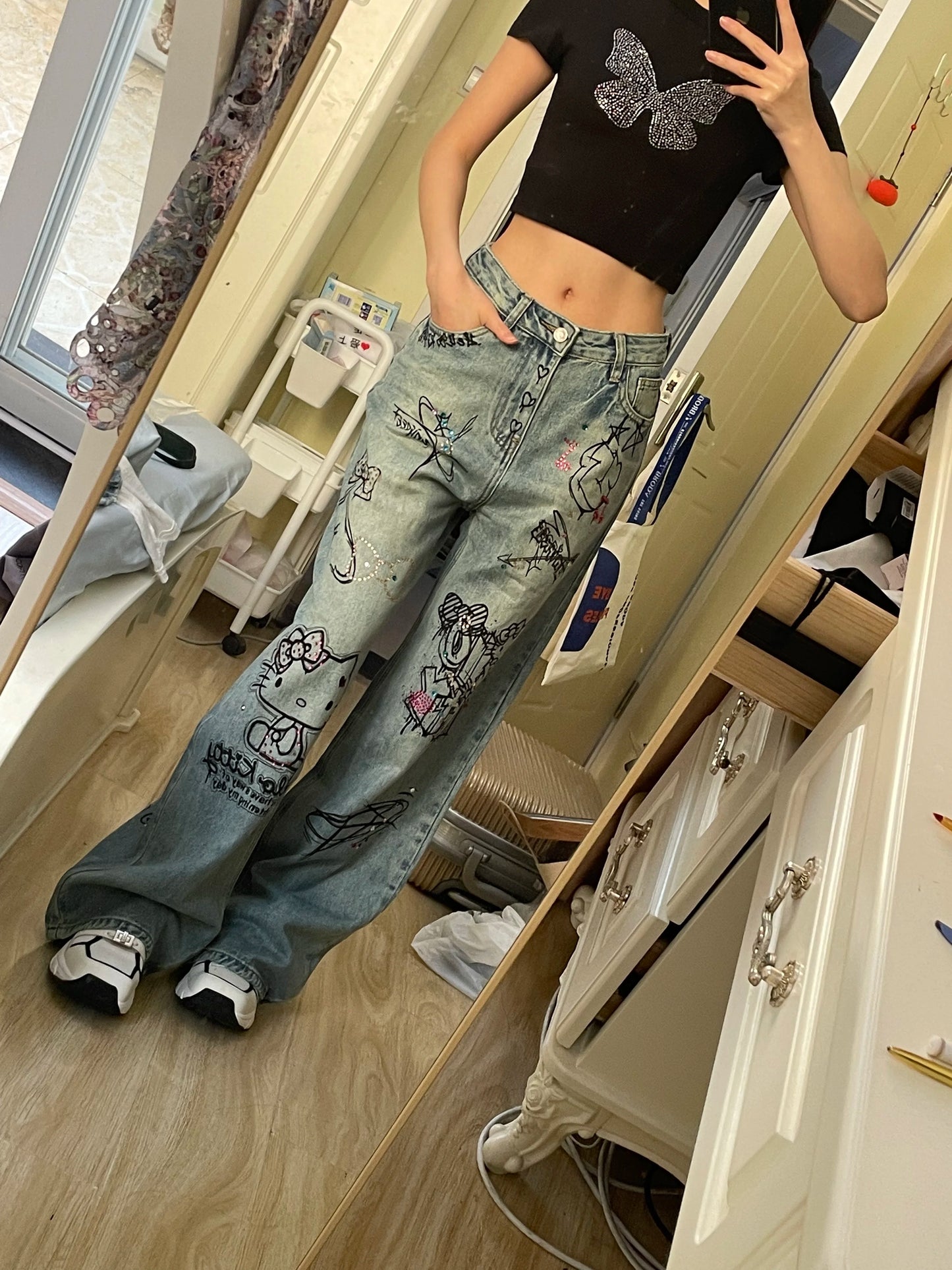 Diamond HK Graffiti Women Y2k