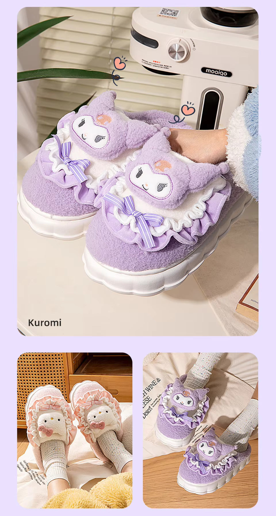 Slippers Thick Sole - Warm Cotton Shoes
