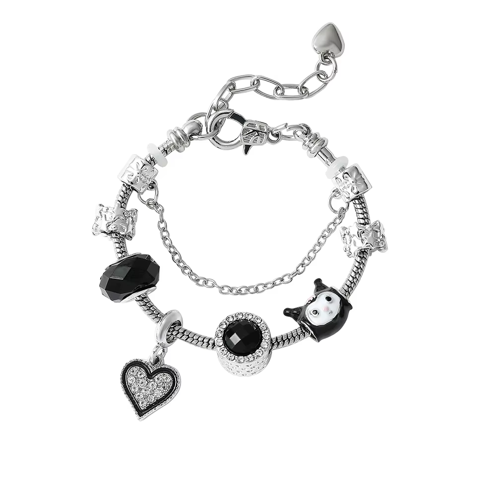 HK vergoldetes Armband mit Anhängern - Hochwertiger Kawaii-Schmuck für Frauen und Mädchen