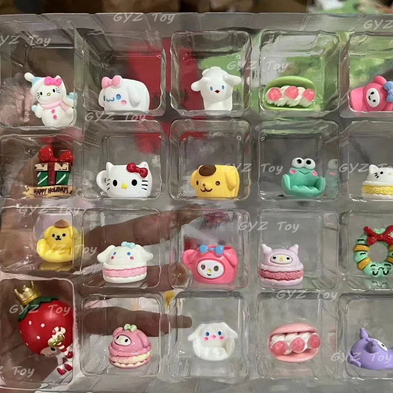 24PCS Sanrio Christmas Advent Calendar Hello Kitty  Small PVC Action Figures