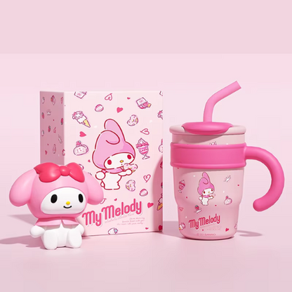 Sanrio Insulated Straw Thermos – Hello Kitty & My Melody Kids' Bottle