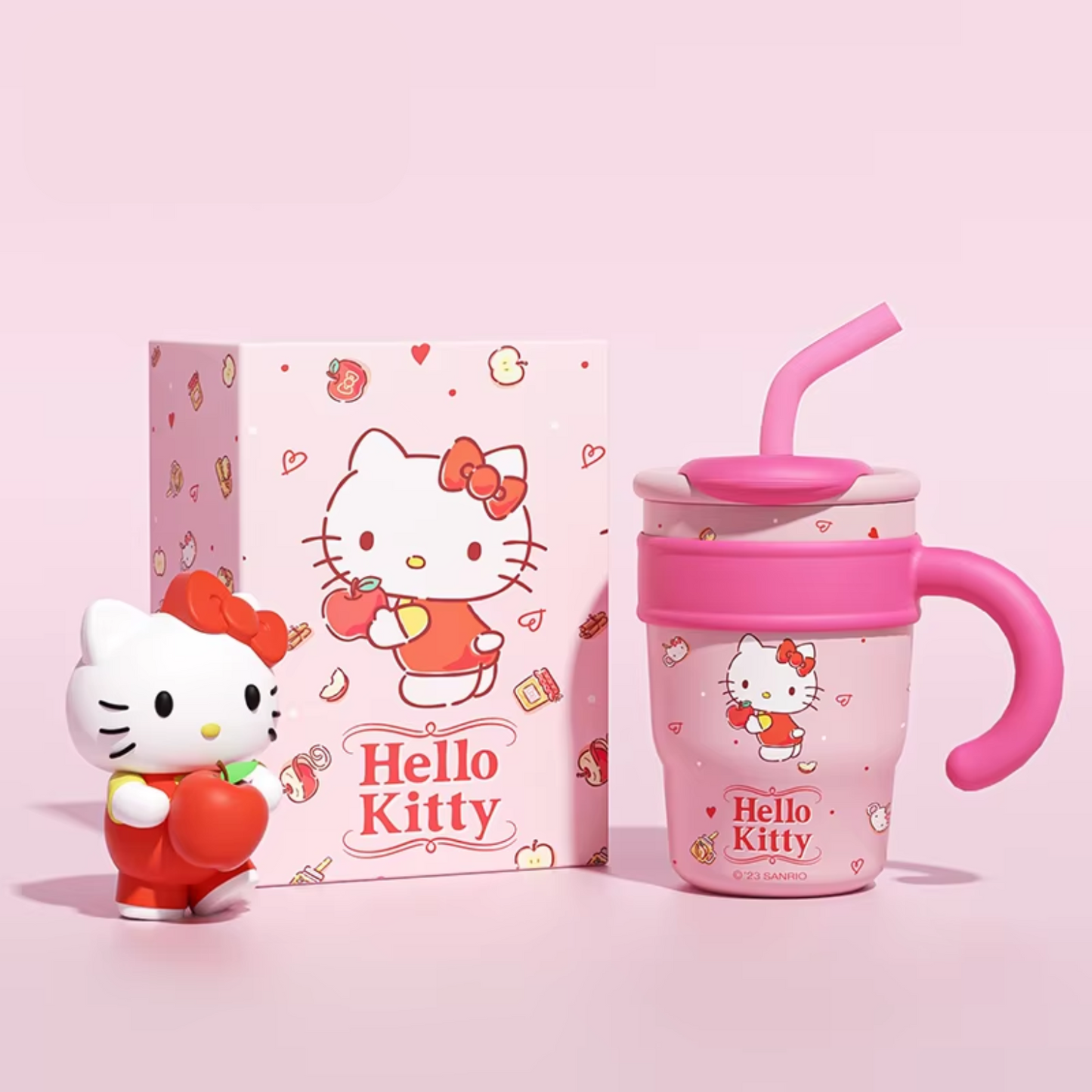 Sanrio Insulated Straw Thermos – Hello Kitty & My Melody Kids' Bottle