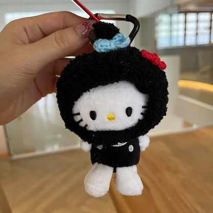 Hello Kitty Christmas Tree Pendant - Cute Winter Plush Cat Bag Charm | Perfect Holiday Gift!