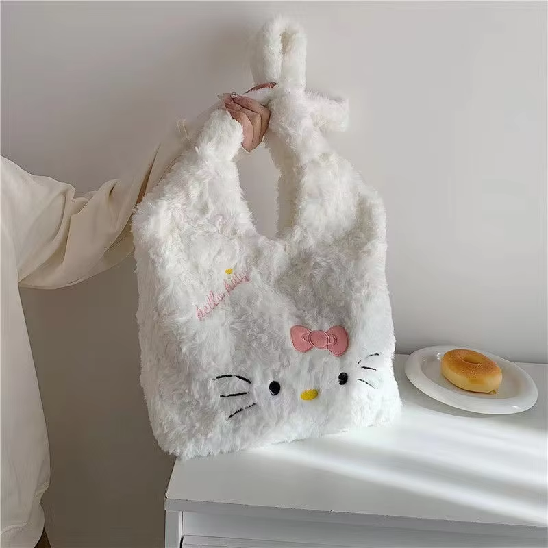 Kitty Shoulder Bag - Cute Cat Cartoon Y2K Fashion Tote for Women