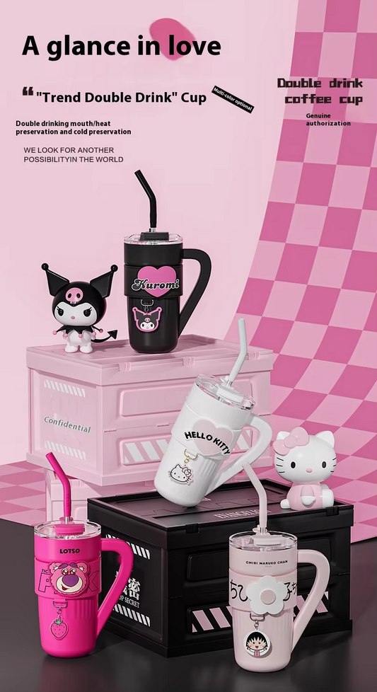 Miniso Sanrio Vakuumbecher – Niedliche Hello Kitty-, Kuromi- und Lots-O'-Huggin' Bear-Designs, meistverkaufter Kawaii-Wasserkocherbecher