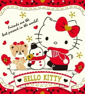 HELLO KITTY Christmas Cozy Blanket – Soft, Comfy, & Perfect for Holiday Snuggles!