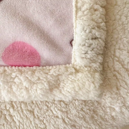 Hello Kitty Plush Reversible Throw Blanket – Ultra-Soft, Cozy Fleece for Couch & Bed, All-Season Comfort!