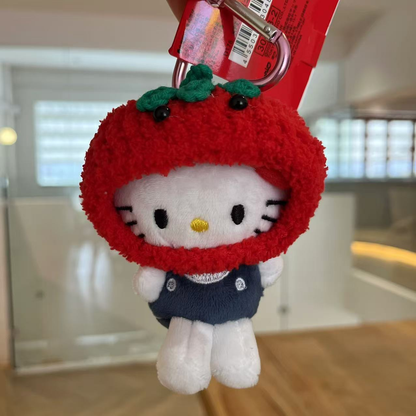 Hello Kitty Christmas Tree Pendant - Cute Winter Plush Cat Bag Charm | Perfect Holiday Gift!