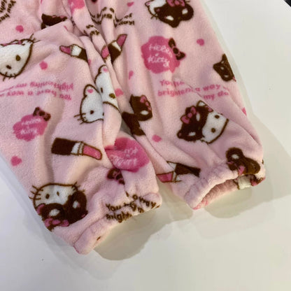 Sanrio Pajama Pants: Hello Kitty, My Melody & Kuromi - Flannel, Loose, & Thick