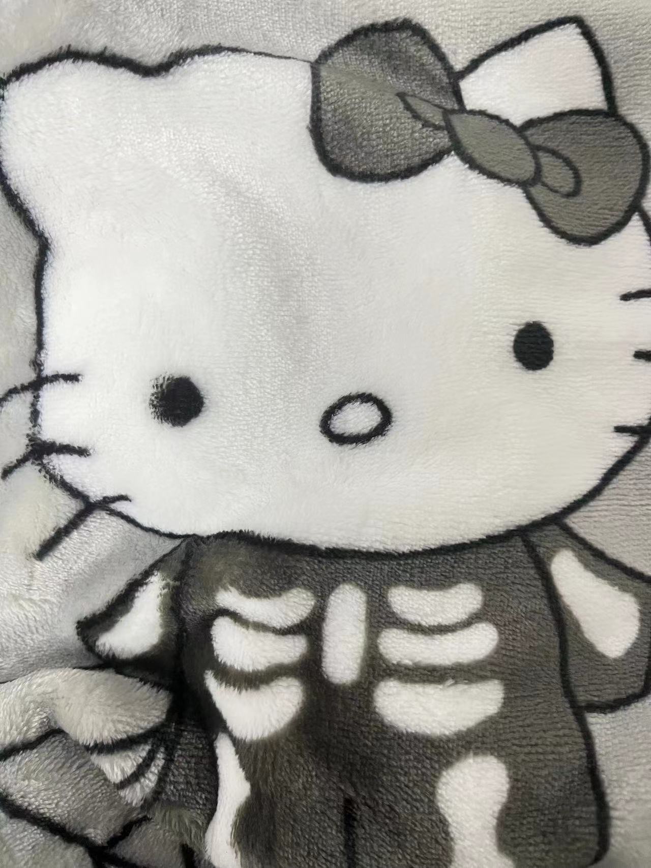 Halloween H. Kitty Blanket