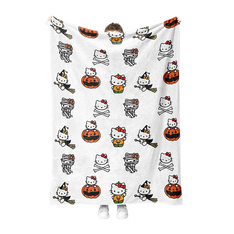 Halloween H. Kitty Blanket