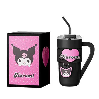 Miniso Sanrio Vacuum Cup – Cute Hello Kitty, Kuromi & Lots-O'-Huggin' Bear Designs, Best-Selling Kawaii Kettle Cup