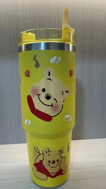 Kawaii Hello Kitty 900ml Thermos – Sanrio Kuromi & Cinnamoroll High-Capacity Stainless Steel Vacuum Coffee Cup