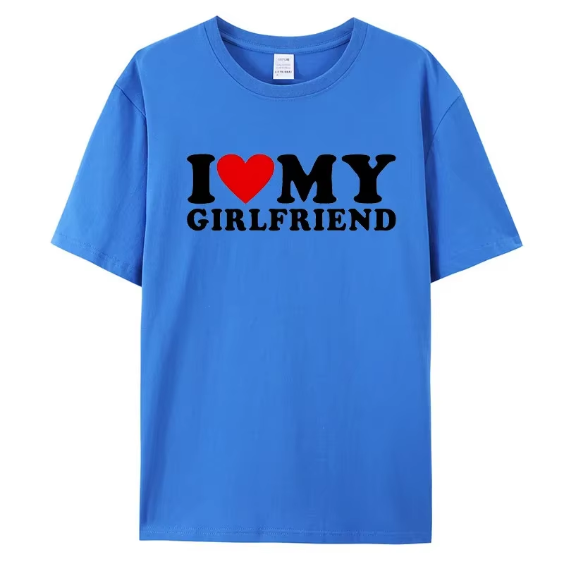 "I Love My Girlfriend" Graphic Tee – Soft, Stylish & Comfy Casual T-Shirt for Men